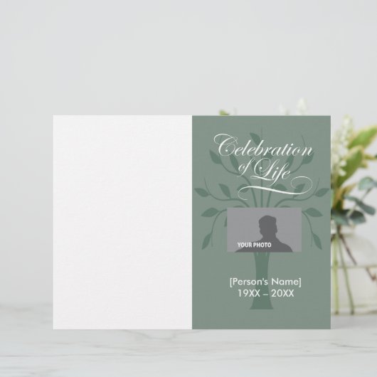 Herdenkingsboom van het programma voor levensdenkb (Staand voorkant)