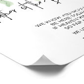 Herdenkingsbord voor bruiloften voor de vader van poster (Hoek)