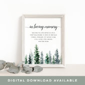 Herdenkingsbord voor houten bruidjes poster