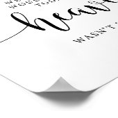 Herdenkingsbord voor trouw en uitvaart poster (Hoek)