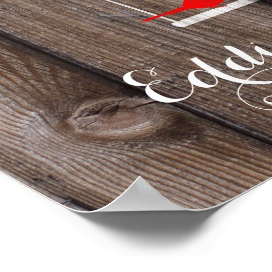 herdenkingsbos van het gastenboek, rood hout poster (Hoek)