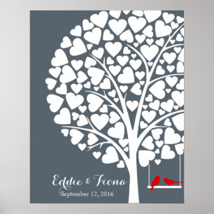 herdenkingsboviene rode bosvogel poster