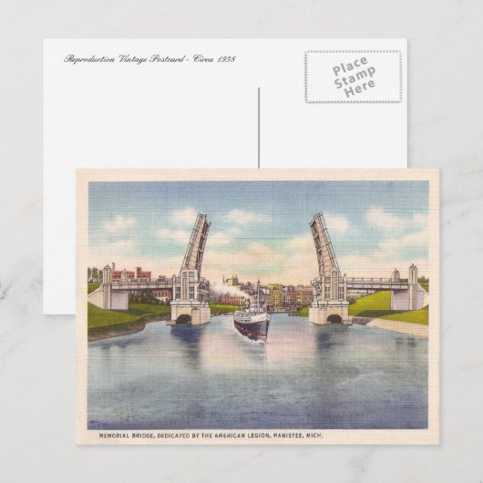  herdenkingsbrug briefkaart (Voorkant / Achterkant)