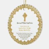 Herdenkingscadeau Priest pastor deacon Keramisch Ornament (Links)