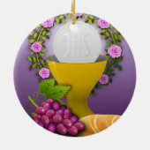 Herdenkingscadeau Priest pastor deacon Keramisch Ornament (Achterkant)