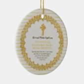 Herdenkingscadeau Priest pastor deacon Keramisch Ornament (Rechts)