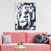 Herdenkingscanvas voor geliefde huisdieren – Aange Canvas Afdruk (Insitu (Woonkamer))