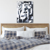 Herdenkingscanvas voor geliefde huisdieren – Aange Canvas Afdruk (Insitu (Slaapkamer))