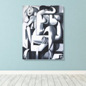 Herdenkingscanvas voor geliefde huisdieren – Aange Canvas Afdruk (Insitu (Houten vloer))