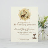 Herdenkingscertificaat katholieke Heilige Communie (Staand voorkant)