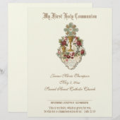 Herdenkingscertificaat katholieke Heilige Communie (Voorkant / Achterkant)