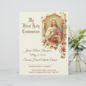 Herdenkingscertificaat katholieke Heilige Communie (Staand voorkant)