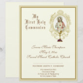 Herdenkingscertificaat katholieke Heilige Communie (Voorkant / Achterkant)