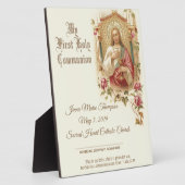 Herdenkingscertificaat katholieke Heilige Communie Fotoplaat (Zijkant)