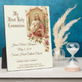 Herdenkingscertificaat katholieke Heilige Communie Fotoplaat (Zijkant)
