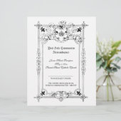 Herdenkingscertificaat voor legante Heilige Commun (Staand voorkant)