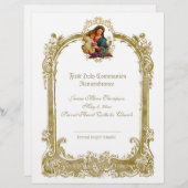 Herdenkingscertificaat voor legante Heilige Commun (Voorkant / Achterkant)