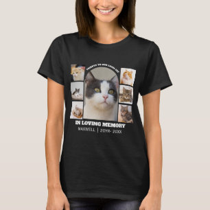 Herdenkingscollage voor katten 7 Foto's Huisdier H T-shirt