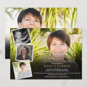 Herdenkingscollage voor rouwdienst kaart (Voorkant / Achterkant)