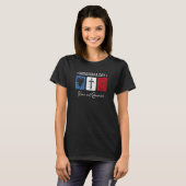 Herdenkingsdag 2022 Veteranendag VS-vlag Rode Popp T-shirt (Voorkant volledig)