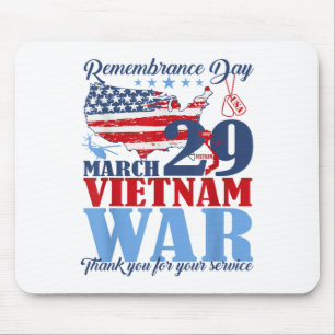 Herdenkingsdag 29 maart Vietnam Oorlogsveteraan Muismat
