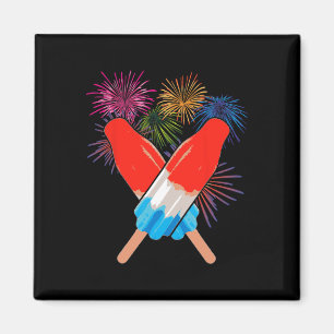Herdenkingsdag 4 juli Vakantie Patriottische Raket Magneet