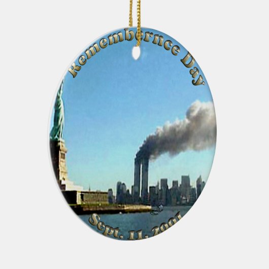 Herdenkingsdag 911 september 2001 keramisch ornament (Rechts)