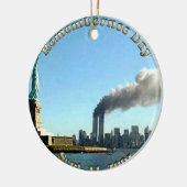 Herdenkingsdag 911 september 2001 keramisch ornament (Links)