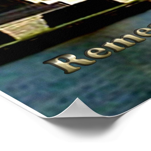 Herdenkingsdag 911 september 2001 poster (Hoek)