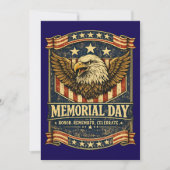 Herdenkingsdag Adelaar Dank U Patriottisch Bedankkaart (Voorkant)