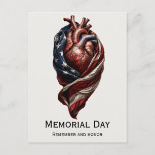 Herdenkingsdag Amerikaanse Hart Tribuut Briefkaart