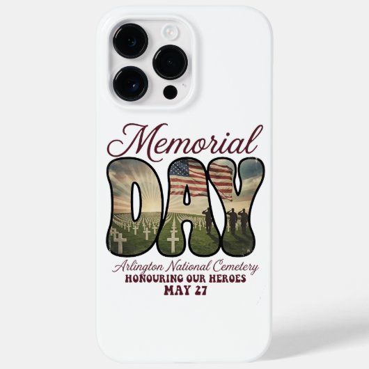 Herdenkingsdag Arlington National Cemetery Case-Mate iPhone Case (Achterkant)
