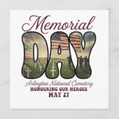 Herdenkingsdag Arlington National Cemetery Menu (Voorkant)