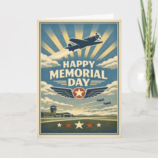 Herdenkingsdag Aviation Wings of Valor Kaart (Voorkant)