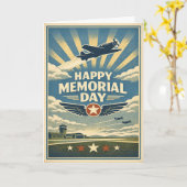 Herdenkingsdag Aviation Wings of Valor Kaart (Gele Bloem)
