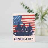 Herdenkingsdag Barbecue Feest Briefkaart (Staand voorkant)