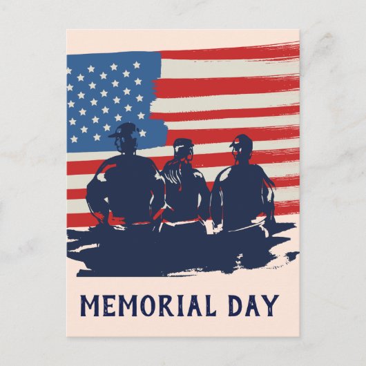 Herdenkingsdag Barbecue Feest Briefkaart (Voorkant)