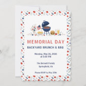 Herdenkingsdag BBQ uitnodiging | SA Memorial Flora (Voorkant)