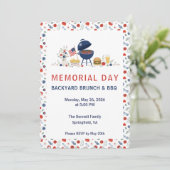 Herdenkingsdag BBQ uitnodiging | SA Memorial Flora (Staand voorkant)