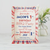 herdenkingsdag Birthday Uitnodiging (Staand voorkant)