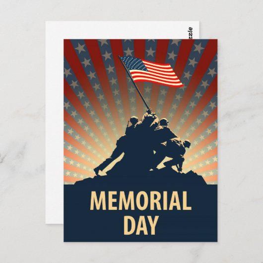 Herdenkingsdag Briefkaart (Voorkant / Achterkant)