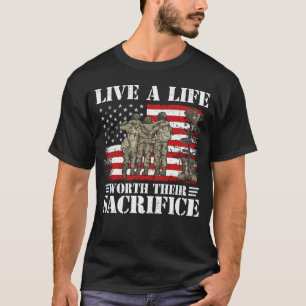 Herdenkingsdag Cadeau Leef een Leven dat hun Opoff T-shirt