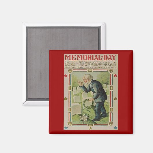  herdenkingsdag de slachtoffers magneet (Voorkant / Achterkant)