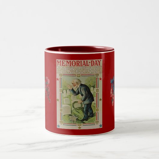  herdenkingsdag de slachtoffers tweekleurige koffiemok (Center)