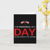 Herdenkingsdag Die We Nooit Zullen Vergeten Vetera Kaart (Gele Bloem)