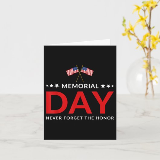 Herdenkingsdag Die We Nooit Zullen Vergeten Vetera Kaart (Gele Bloem)