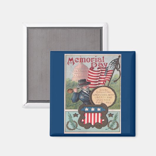  herdenkingsdag - één land magneet (Voorkant / Achterkant)