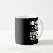 Herdenkingsdag Eer De Opoffering Koffiemok (Voorkant rechts)
