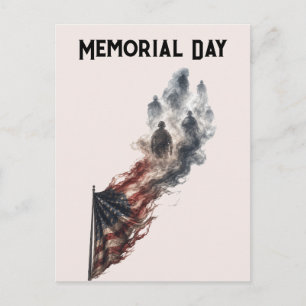 Herdenkingsdag eerbetoon Amerikaanse vlag ontwerp Briefkaart