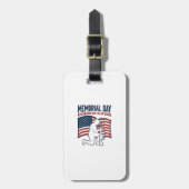 Herdenkingsdag Gesneuvelde Helden Patriottisch Sol Bagagelabel (Voorkant verticaal)